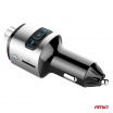 FM vysielač do auta 2×USB-A microSD 12V 24V AMIO-04654