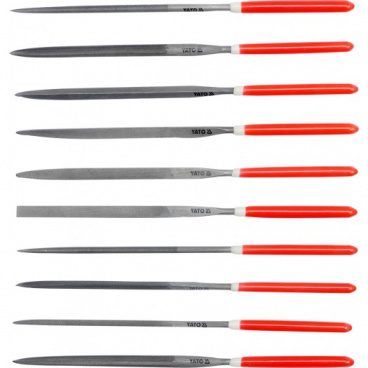 Sada pilníků jehlových 4 x 160 mm 10 ks Sada pilníků jehlových 4 x 160 mm 10 ks