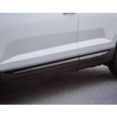 Lišty bočných dverí M-track - čierny lesklý "klavírlak" - Škoda Karoq od r.v. 2017