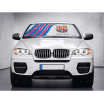 Originální sluneční clona pod přední sklo s logem FC BARCELONA 145x80 cm