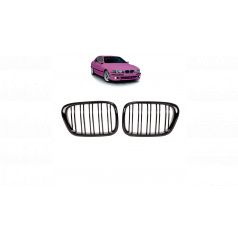 Gril BMW 5 E39 dvojité rebrovanie Lesklá čierna