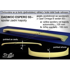 Daewoo Espero (93-97) spoiler zadnej kapoty (EÚ homologácia)