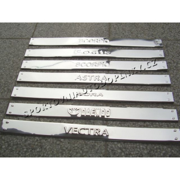 Prahové kovové lišty chróm prevedenie rôzne modely áut II Prahové kovové lišty chróm prevedenie rôzne modely áut II