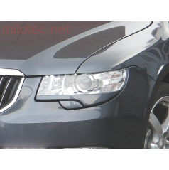 Kryty svetlometov Milotec (mračítka) - ABS, ASA černý, Škoda Superb II