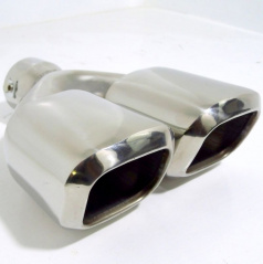 Športová nerez koncovka výfuku s perforáciou dual