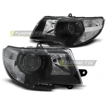 Škoda Superb 2008-12 predné číre svetlá black (LPSK13)