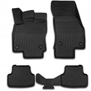 Gumový set 3D presných autokobercov Škoda Karoq 2018+ vrátane strednej časti Gumový set 3D presných autokobercov Škoda Karoq 2018+ vrátane strednej časti