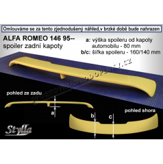 Alfa Romeo 146 95-00 krídlo zadnej kapoty AL32L