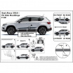 Ochranné bočné lišty na dvere, Seat Ateca, 2016+