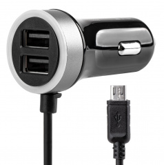 Autonabíjačka PCH PRO-01 microUSB + 2x USB 2.4A 12V 24V AMIO-02056