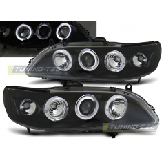 Honda Accord 98-02 (USA) predné číre svetlá Angel Eyes black (LPHO22)