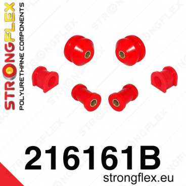 Toyota Celica VII 1999-06 StrongFlex sestava silentbloků jen pro přední nápravu 6 ks Toyota Celica VII 1999-06 StrongFlex sestava silentbloků jen pro přední nápravu 6 ks