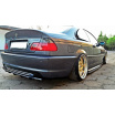 Splitter BMW 3 E46 M-Pack Zadný Stredový s Difúzorom Lesklá Čierna