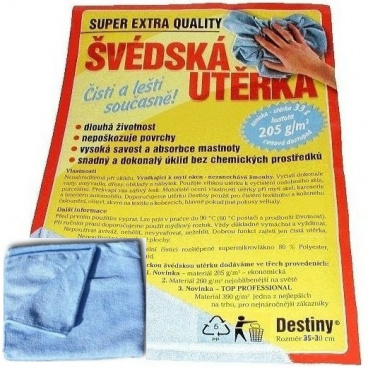 Švédska utierka z mikrovlákna 35x35 cm Švédska utierka z mikrovlákna 35x35 cm