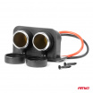 Hermetická dvojitá autozásuvka 12V 24V AMIO-04130