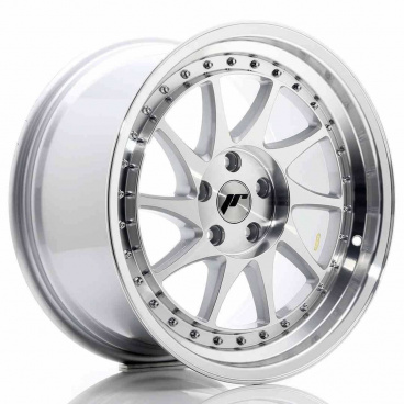 JR Wheels JR26 18x9,5 ET35 5x120 Strieborná Leštená Čelná Strana JR Wheels JR26 18x9,5 ET35 5x120 Strieborná Leštená Čelná Strana