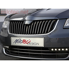 Horná lišta prednej masky - ABS černý, Superb II Lim., Combi