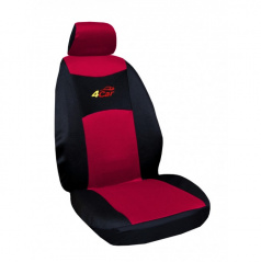 Autopoťahy 4Car-Škoda Roomster-delená zadná sedačka-červené