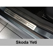 Prahové lišty Škoda Yeti 2009-13 nerez matné 4 ks