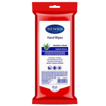 Vreckové obrúsky s aktibakteriální dezinfekciou a výťažkom z olív 40 ks Vreckové obrúsky s aktibakteriální dezinfekciou a výťažkom z olív 40 ks