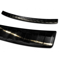 Nerez kryt - ochrana prahu zadného nárazníka Audi A6 kombi 2018 + čierny brúsený