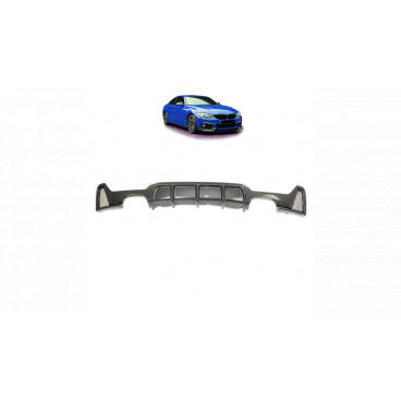 Difúzor BMW 4 F32 F33 F36 Zadný Carbon Look
