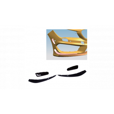 Predný spojler CLA C117, X117 Čierny