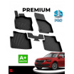 Gumový set 4D presných autokobercov Škoda Kamiq vrátane krytu zadnej strednej časti