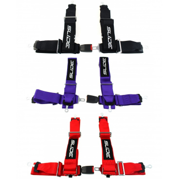 4-bodové 75 mm bezpečnostné pásy SLIDE 4-bodové 75 mm bezpečnostné pásy SLIDE