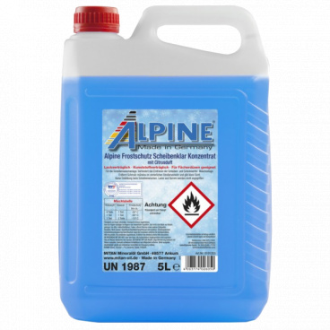 Nemrznúca kvapalina do ostrekovačov 5L Alpine -50 ° C Nemrznúca kvapalina do ostrekovačov 5L Alpine -50 ° C