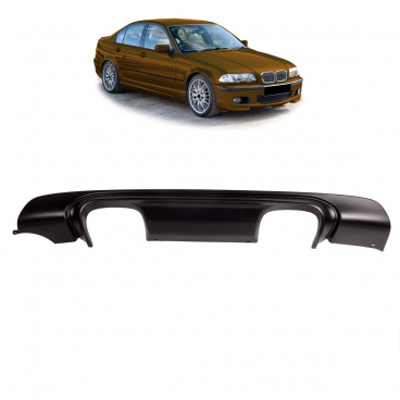Difúzor BMW 3 E46 Zadný Matná Čierna Difúzor BMW 3 E46 Zadný Matná Čierna