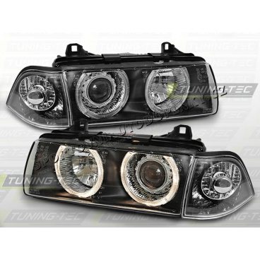 BMW E36 90-99 Angel Eyes black (LPBM35) - coupe, cabrio