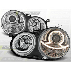 VW Polo 9N 2001-05 Predné číre svetlá Angel Eyes chrome (LPVW58)