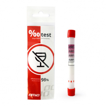 Jednorazový test na obsah alkoholu alkoholtester AMIO-01160