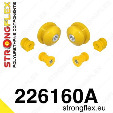 VW Polo III 2009+ Strongflex Šport zostava silentblokov len pre prednú nápravu 6 ks VW Polo III 2009+ Strongflex Šport zostava silentblokov len pre prednú nápravu 6 ks