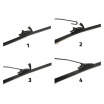 Stierače Flat set Green Octavia I, Fabia I 530-480 mm