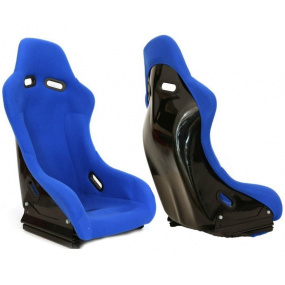 Športová pevná skořepina A1 RACING GTR PLUS modrý velúr