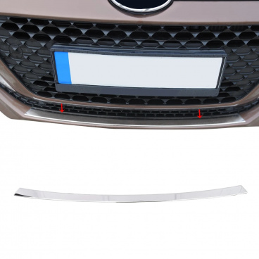 Nerez kryt spodnej časti predného spojlera Hyundai i20 2014-20 Nerez kryt spodnej časti predného spojlera Hyundai i20 2014-20