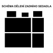 Autopoťahy 4Car-Škoda Fabia II-delená zadná sedačka-modré