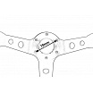 Športový volant RS-TYPE čierny 350 mm