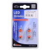 Žárovka 4LED 12V suf. SV8.5 38mm červená 2ks