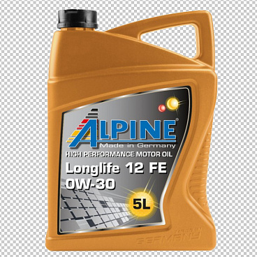 Syntetický motorový olej Alpine 0W-30 Longlife 12FE 1 alebo 5 litrov Syntetický motorový olej Alpine 0W-30 Longlife 12FE 1 alebo 5 litrov