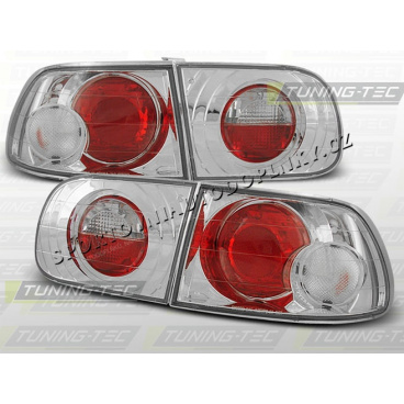 Honda Civic 1991-95 3D zadné lampy kryštalické chrome Honda Civic 1991-95 3D zadné lampy kryštalické chrome