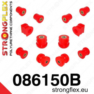 Honda S2000 2005-09 Strongflex zostava silentblokov len pre prednú nápravu 12 ks Honda S2000 2005-09 Strongflex zostava silentblokov len pre prednú nápravu 12 ks