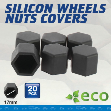 Silikónové kryty skrutiek 20 ks grafit sivé (vnútorný priemer 17 mm) Silikónové kryty skrutiek 20 ks grafit sivé (vnútorný priemer 17 mm)