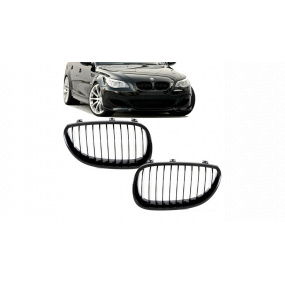 Gril BMW 5 E60 E61 jednotlivé lamely Matná čierna