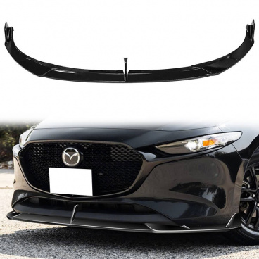 Predný spojler Mazda 3 IV BP Lesklá čierna Predný spojler Mazda 3 IV BP Lesklá čierna