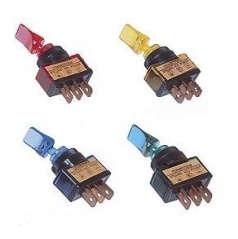 Svietiace palubné vypínače - rôzne farby