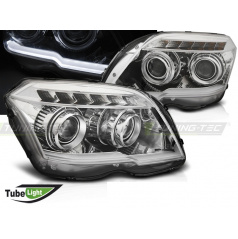 Mercedes GLK X204 06.2008-08.2012 predné svetlá Tube Light chrome