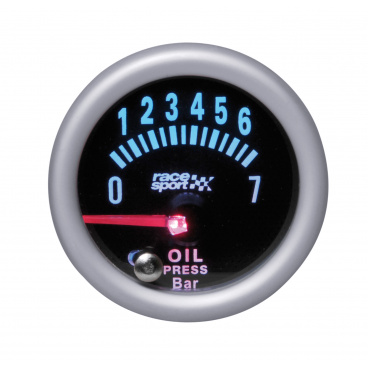 Prídavný budík Race Sport tlak oleja 52 mm čierny Prídavný budík Race Sport tlak oleja 52 mm čierny
